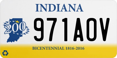 IN license plate 971AOV