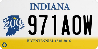IN license plate 971AOW