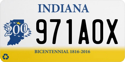 IN license plate 971AOX