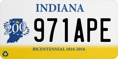 IN license plate 971APE