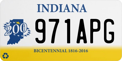 IN license plate 971APG