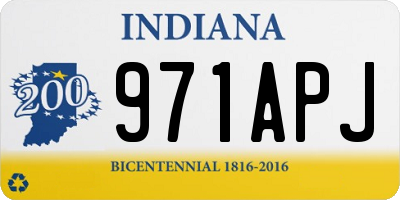 IN license plate 971APJ