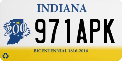 IN license plate 971APK