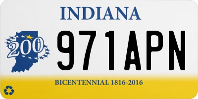 IN license plate 971APN