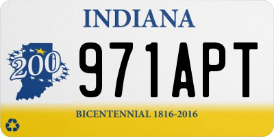 IN license plate 971APT