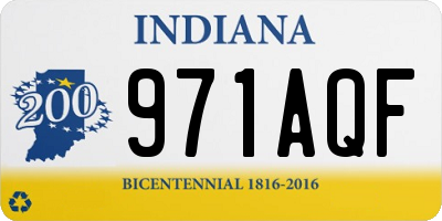 IN license plate 971AQF