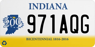 IN license plate 971AQG