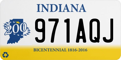 IN license plate 971AQJ