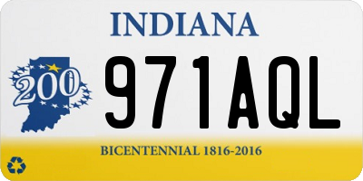 IN license plate 971AQL