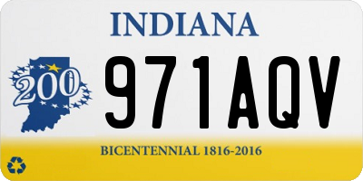 IN license plate 971AQV