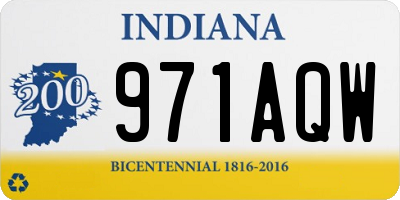 IN license plate 971AQW