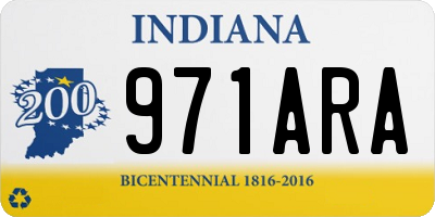 IN license plate 971ARA