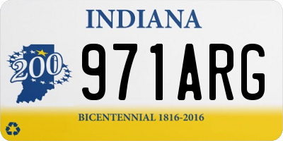 IN license plate 971ARG