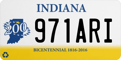 IN license plate 971ARI