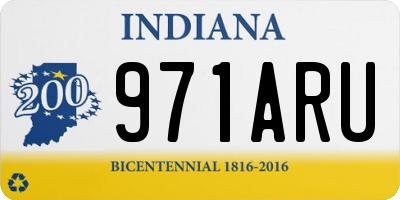 IN license plate 971ARU