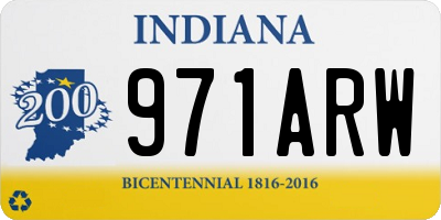 IN license plate 971ARW