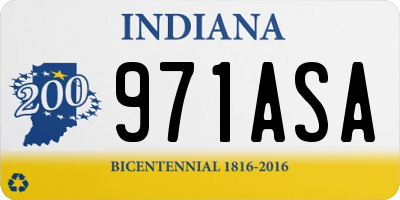 IN license plate 971ASA