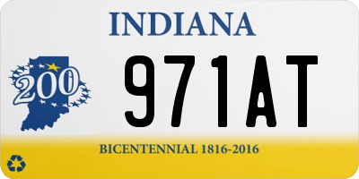 IN license plate 971AT