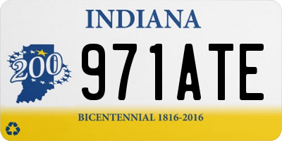 IN license plate 971ATE