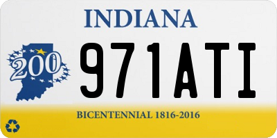 IN license plate 971ATI