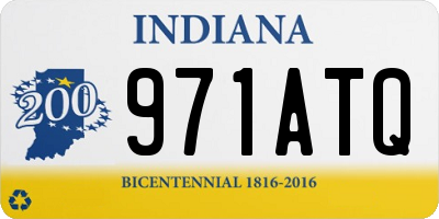 IN license plate 971ATQ