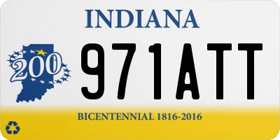 IN license plate 971ATT