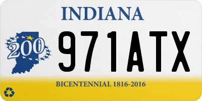 IN license plate 971ATX