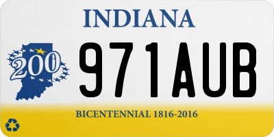 IN license plate 971AUB