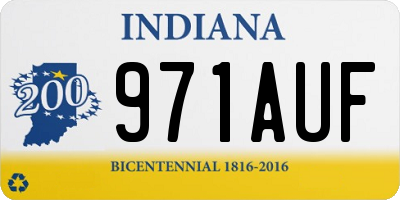 IN license plate 971AUF