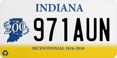 IN license plate 971AUN