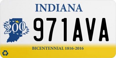 IN license plate 971AVA