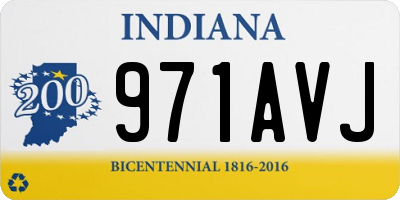 IN license plate 971AVJ