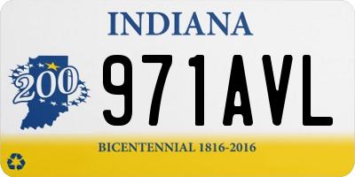 IN license plate 971AVL