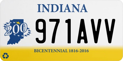 IN license plate 971AVV