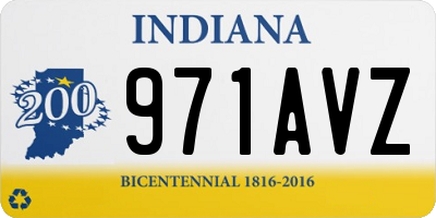 IN license plate 971AVZ