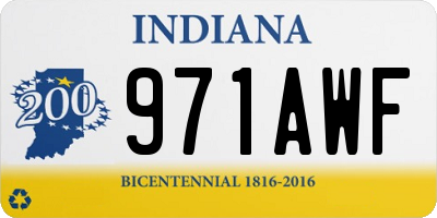 IN license plate 971AWF