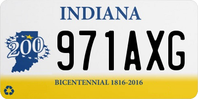 IN license plate 971AXG