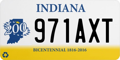 IN license plate 971AXT