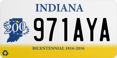 IN license plate 971AYA