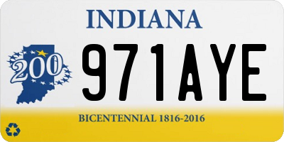 IN license plate 971AYE