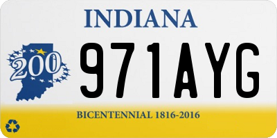 IN license plate 971AYG