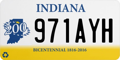 IN license plate 971AYH