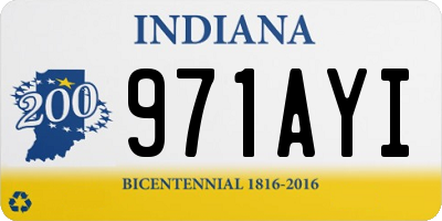 IN license plate 971AYI