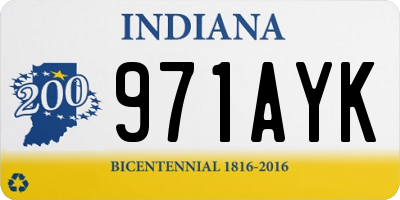 IN license plate 971AYK