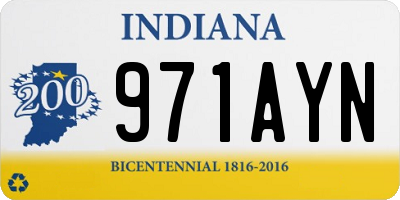 IN license plate 971AYN