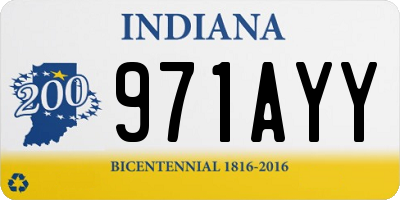 IN license plate 971AYY