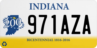 IN license plate 971AZA