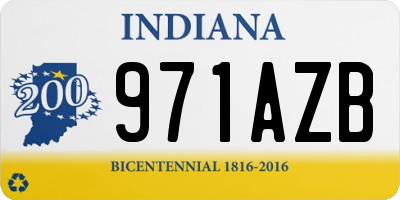 IN license plate 971AZB