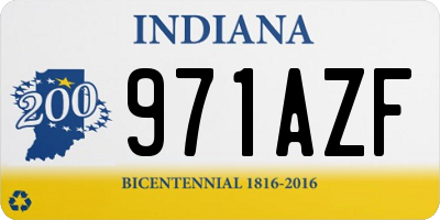 IN license plate 971AZF