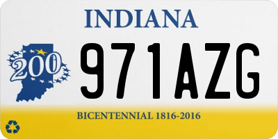IN license plate 971AZG
